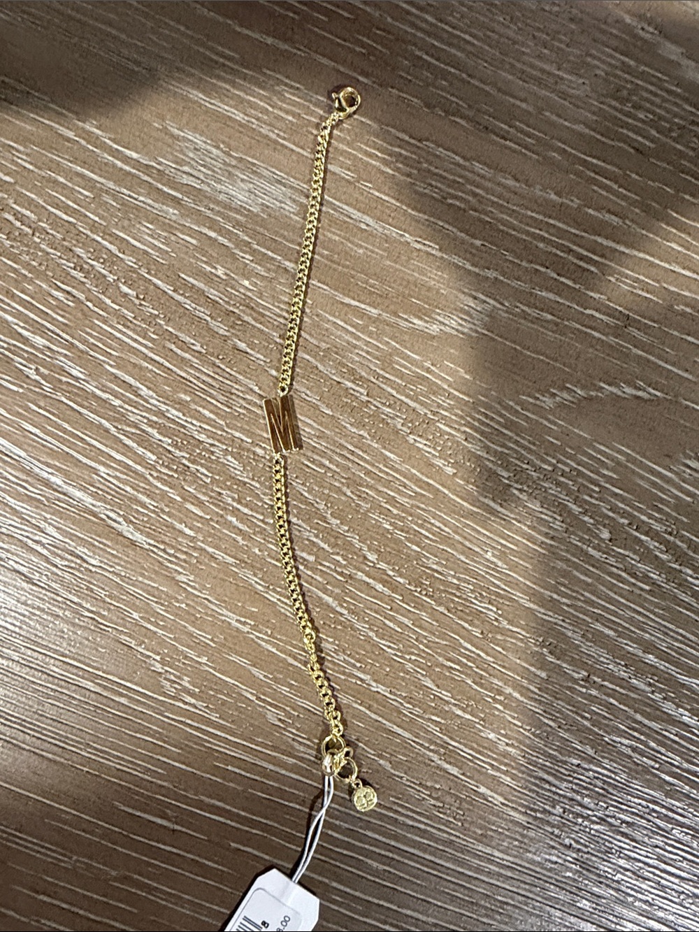 Gold Chain Gorjana M Bracelet- Women's Jewelry